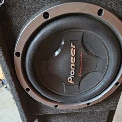 10" Subwoofers (Pair)  w/ Box PIONEER 1000W