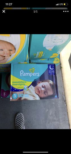 Pampers swaddlers overnights size 5, 50