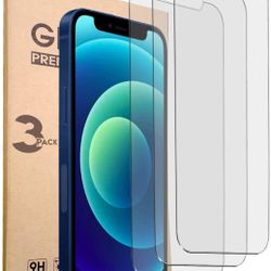 (3 PACK) Apple iPhone 12 Mini Screen Protector - (5.4 Inch) Tempered Glass Screen Compatible with Apple iPhone 12 Mini