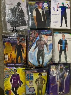 Assortment of Men’s Halloween Costumes 10.00 Each