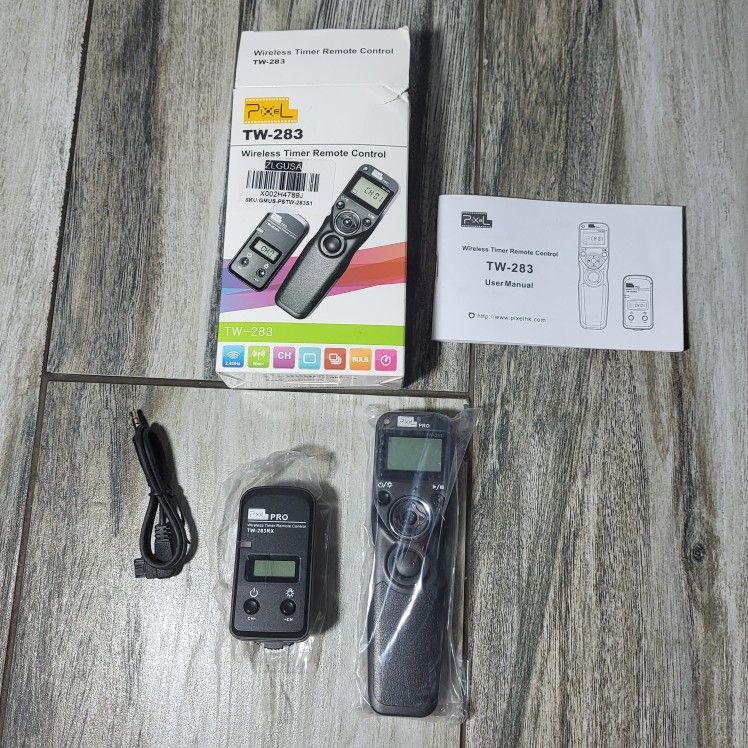 Pixel Wireless Remote Timer Shutter Release Remote Control TW-283/S1 FSK 2.4GHz LCD Compatible for Sony A560, A580, A290, A390, A450, A33, A500, A550,