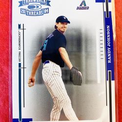 Randy Johnson 2004 Donruss Throwback Threads Card