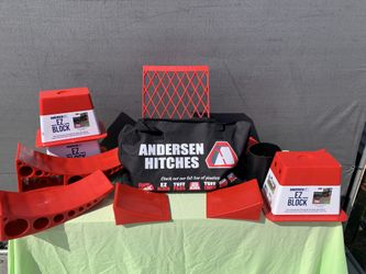 RV Trailer Leveler And Block System 2 Wheeled Trailer Anderson