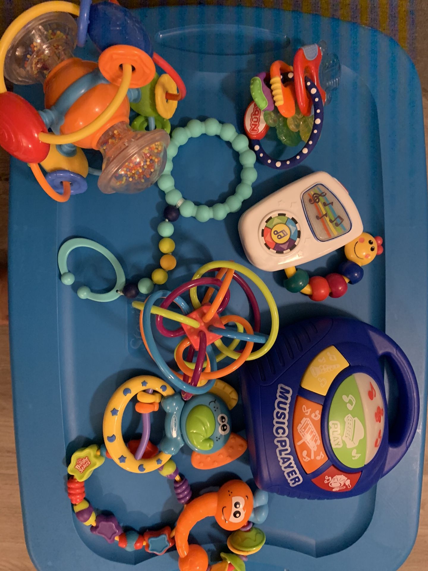 Lot of baby teething and music toys