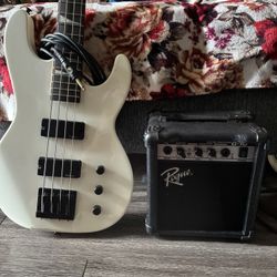 Bass Guitar(cord And Amp Included)