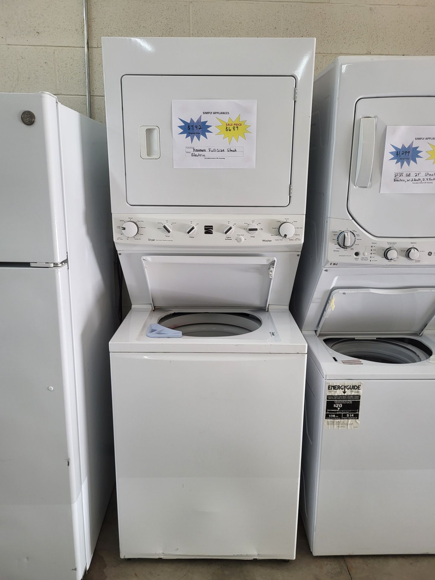 🌻Spring Sale! Kenmore Full-size Washer Dryer Electric Stack-Warranty Included