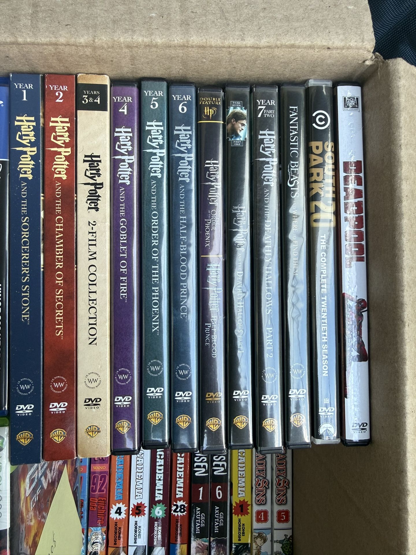 HARRY POTTER MOVIES, PS4/PS5 GAMES, XBOX 360