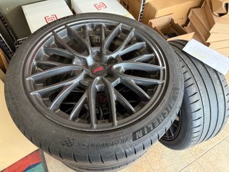 Large 18” Aftermarket Rims for Subaru WRX - Set of 4 - w/ Michelin Pilot Sport 4S Tires