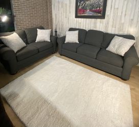 Gray Sofa And Loveseat Free Delivery 
