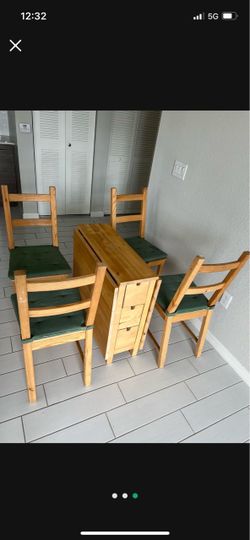 Wood Folding table $60