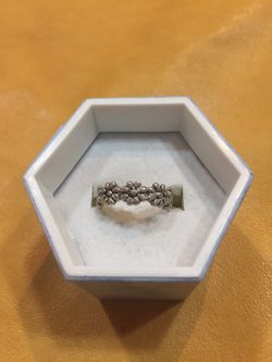 Flower Sterling silver toe ring