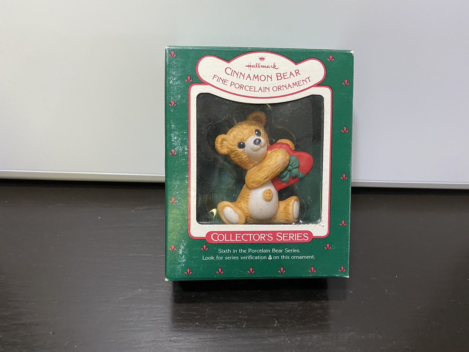Hallmark Fine Porcelain Ornament-Cinnamon Bear(Collectors Series)