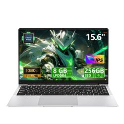 15.6" Laptop Computer DDR4 8GB RAM 256GB SSD,traditional laptop computers with N4000 (Up to 2.60 GH) 15.6 Inch FHD Display 1920*1080,Lightweight Lap t