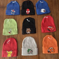 BOYS BEANIES WITH PATCH $5.50 EACH