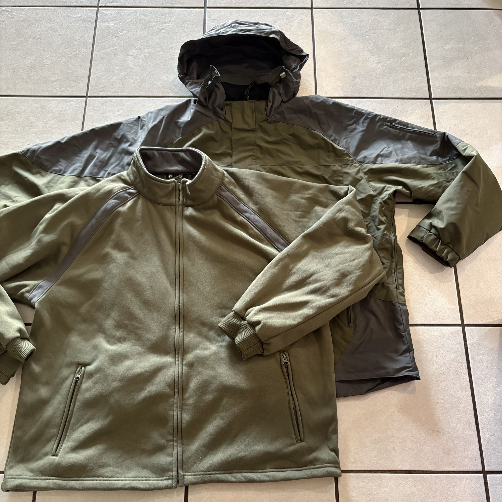 Men’s Size XL 2 Pieces Snow Jacket Windbreaker Ski Snowboarding Winter