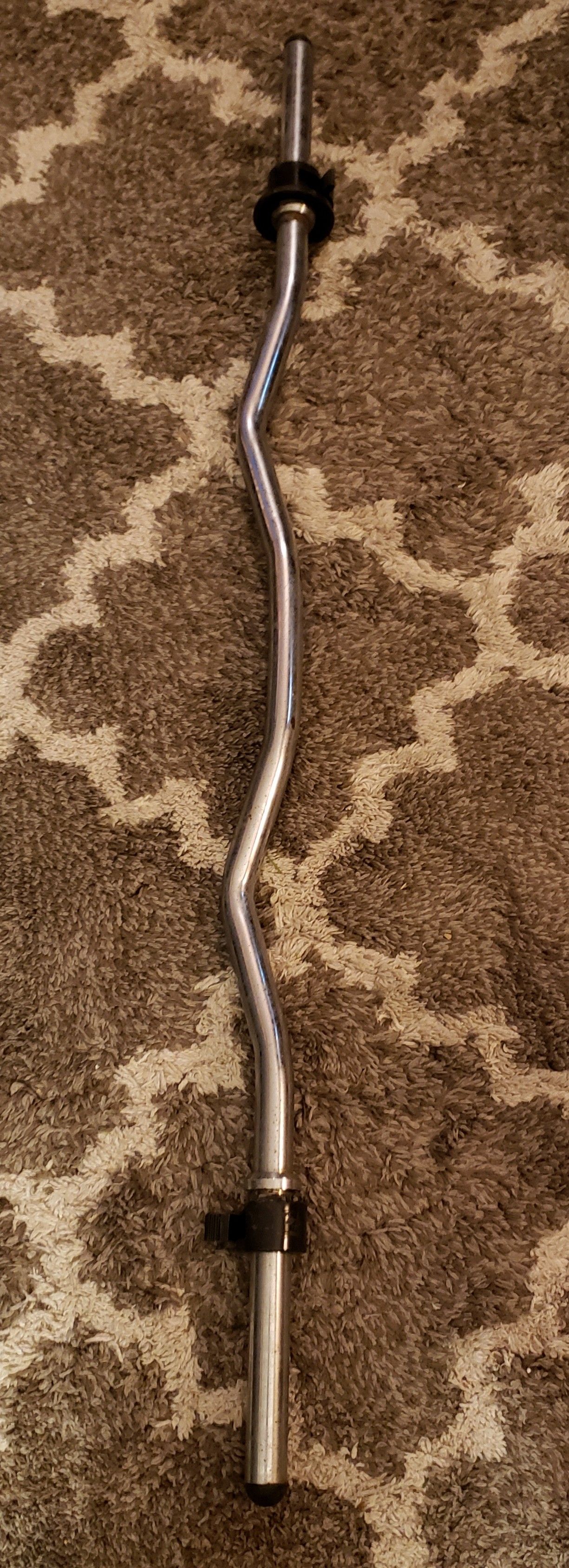 Curl Bar chrome, PreOwned 43" long as picture
