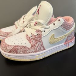 Kid's Air Jordan 1 Low SE GS "Paint Drip" New Size 13c