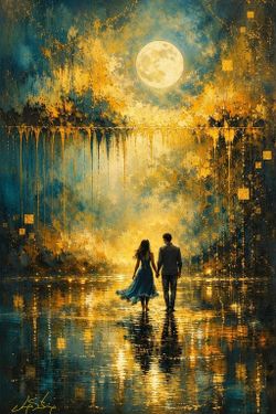Golden Midnight Stroll