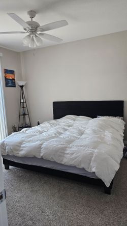 King Bed Frame & Mattress