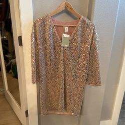 Sequin Tunic Dress-women’s Size Small