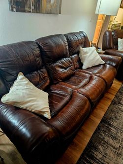 Leather Sofa Recliner - Moving Sale