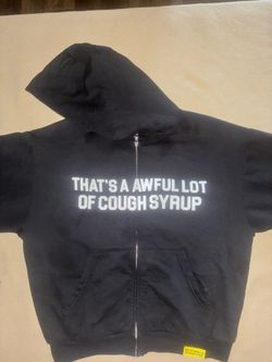 Awful lot of cough syrup black hoodie
