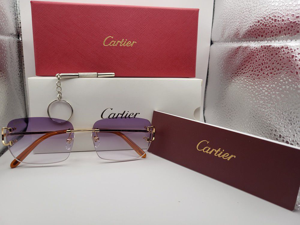 Cartier Glasses(Purple)Unisex 