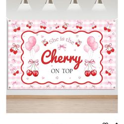 She Is The Cherry On Top Party Supplies 