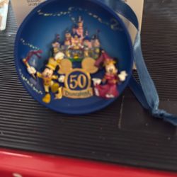 Disneyland 50th Xmas Ornament 