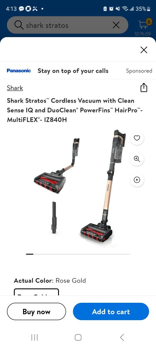 New Shark Stratos Cordless Vacuum 