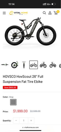 Hovscout 850 out the door brand new in box off-road Ebike