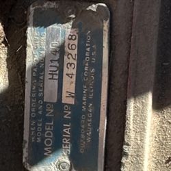 Boat Motor Full Boat If U Want It U Hall Complete 