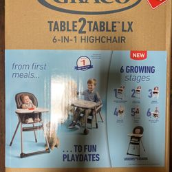 Graco Table2Table LX 6-in-1 High Chair, Arrows *New*