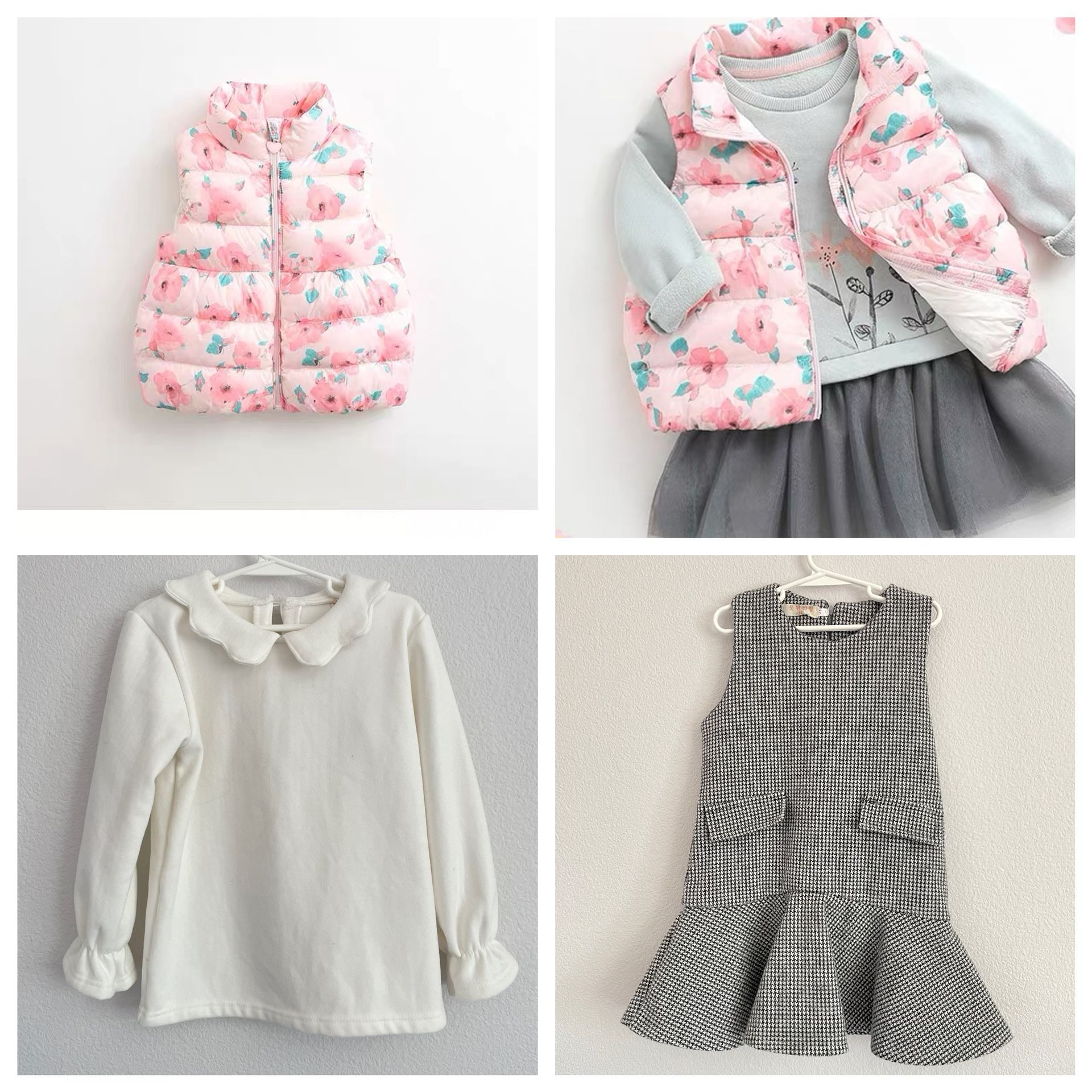 Marc Janie toddle Girls Winter Clothings Vest Dresses Set 5T bundle