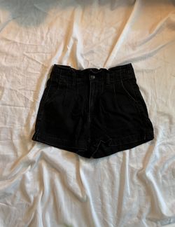 American Eagle High Waisted Paperbag Denim Mom Shorts