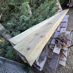 (2) 6”x8”x22’ Pressure Treated Timbers 
