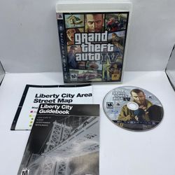 Grand Theft Auto 4 IV PS3 CIB W/ Map & Manual - PlayStation 3 GTA 4