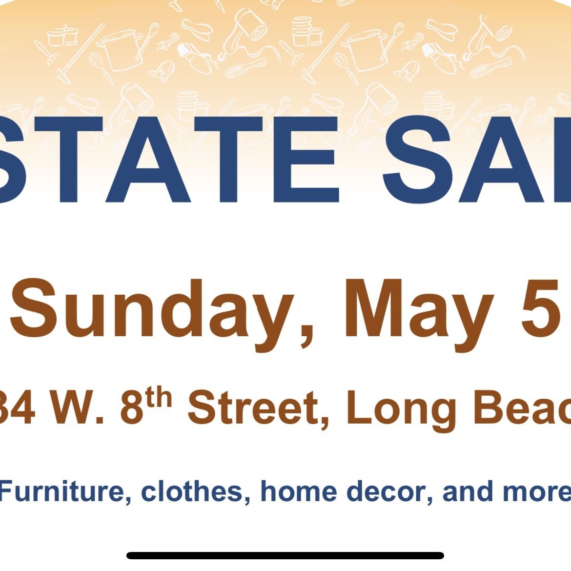 Estate Sale, Furniture, Home Decor, Clothes 