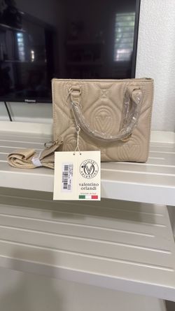 Valentino Orlando Quilted taupe Crossbody/satchel NEW w/Tags