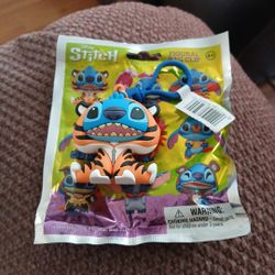 Disney Stitch As Rajah In Costume Collectable New Keyring 