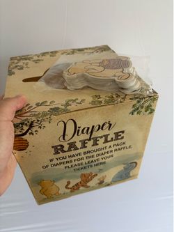 Diaper raffle box