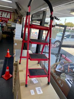 Step stool Home Pull Out Ladder 4 Step Large Step Stool