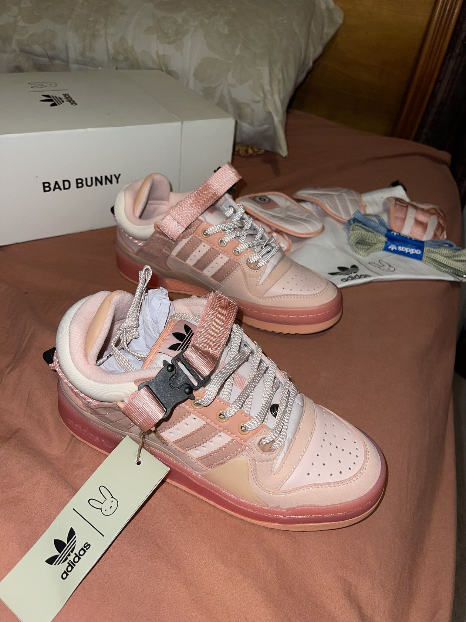Bad Bunny Pink Adidas