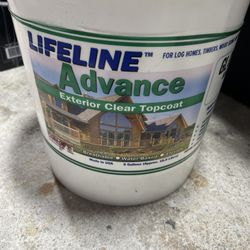 Lifeline Advance Exterior Clear Topcoat – Gloss (5 Gallons, New)