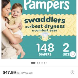 Pamper Size 2 (148 Count)