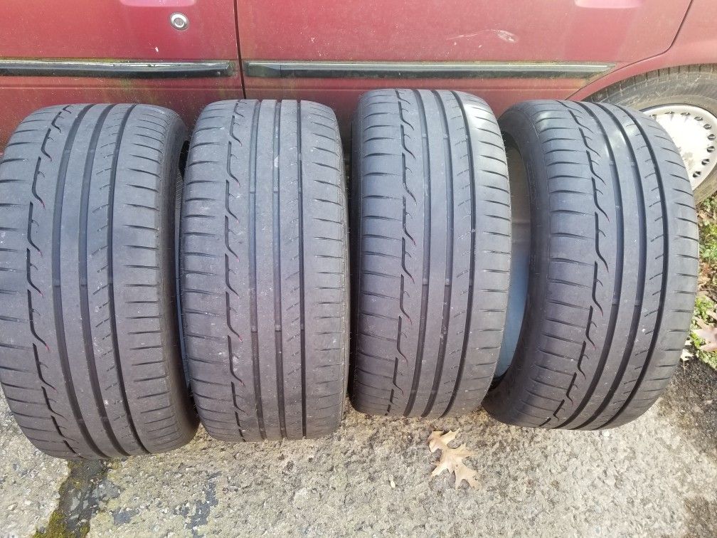 11k miles 245/40R/18 91w sport max Dunlop high performance summer tires, came off 2018 wrx