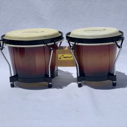 Sunburst wood wooden Bongo set drums