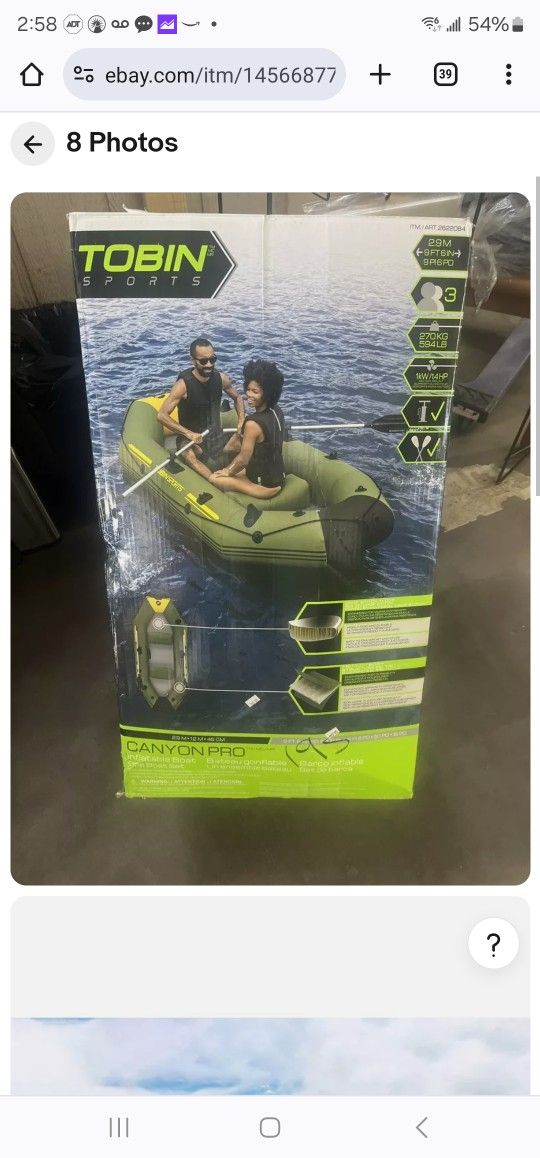 Tobin Sports Canyon Pro Inflatable Boat