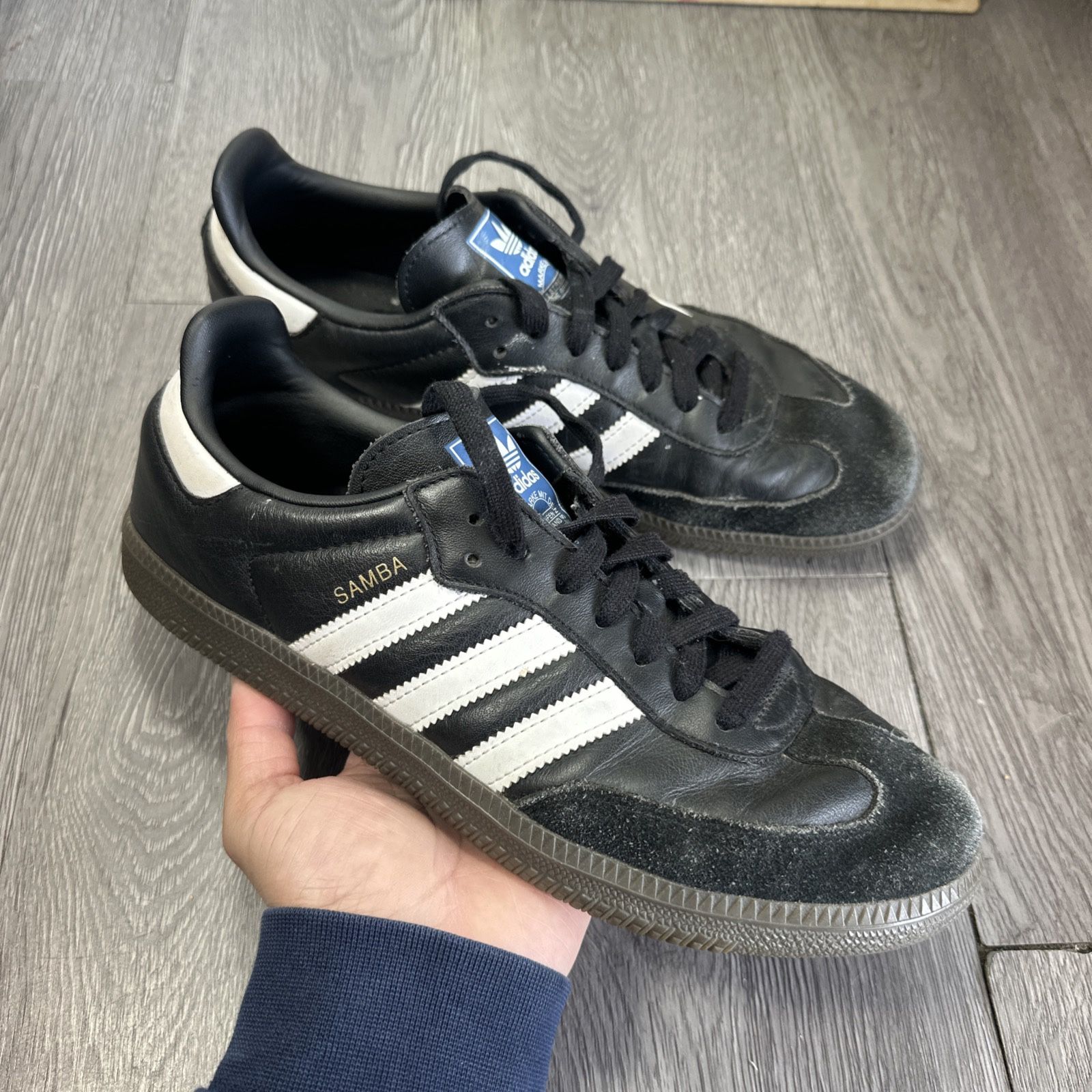 adidas gazelle silver green womens Men's adidas Samba Xlg 'Blue White Gum' 10.5 main image 1