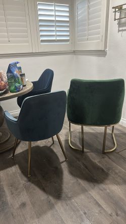 Blue teal chair